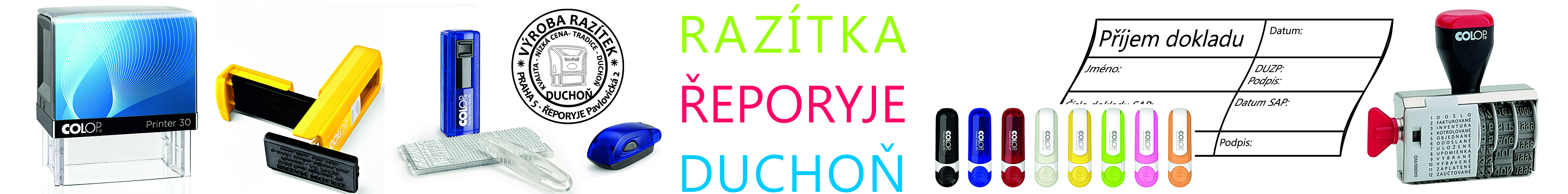 centrum razítek v Řeporyjích.