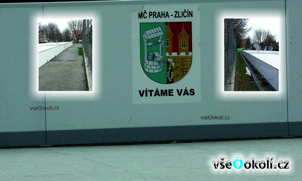 Zimní plocha na Zličíně.