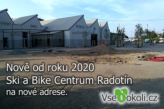 Od roku 2020 se bude Ski a Bike Centrum Radotín bude nacházet vedle vlakového nádraží.