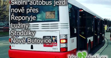 Školní autobus 266 bude od 1. září jezdit novou trasu.
