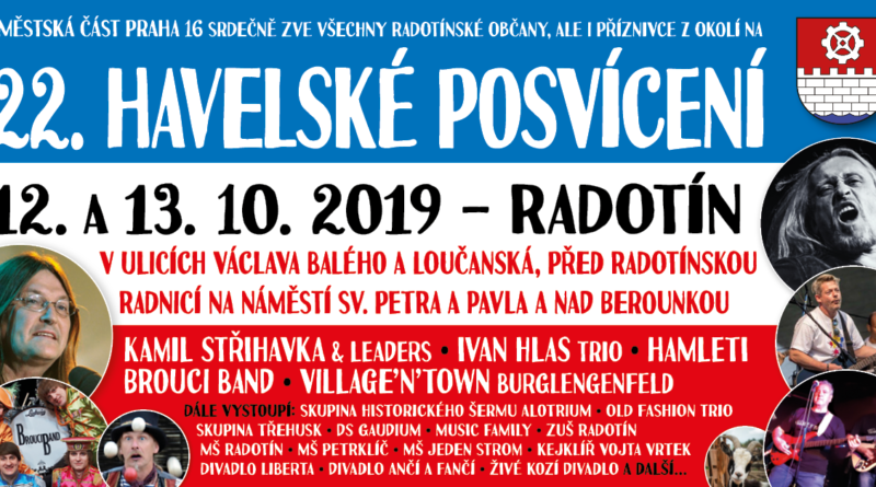 12 - 13. 10 se v Praze 16 uskuteční v Radotíně Jarmark společně s Havlovým posvícení.