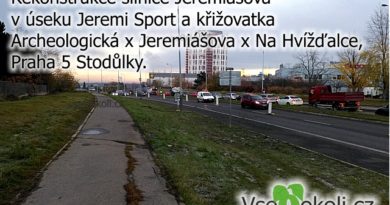 Na PRaze 5 ve Stodůlkách se opravuje povrch silnice Jremiášova, která vede od Zličína na Nové Butovice.
