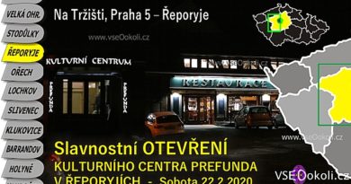 Vedle centra se nachází Pivovar Řeporyje v ulici Na Tržišti.
