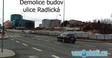 Praha 5 Jinonice a Radlice demolice starých budov.