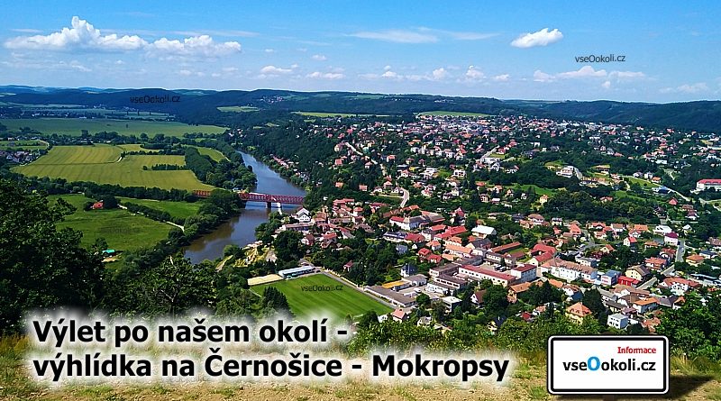 Trasa vede od vysílače Cukrák až do Černošic - Mokrops