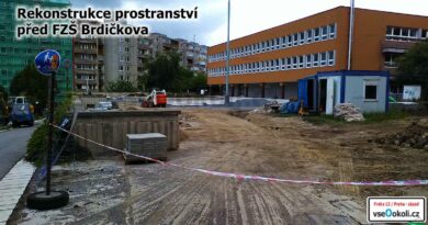 Oprava a rekonstrukce placu před školou Brdičkova