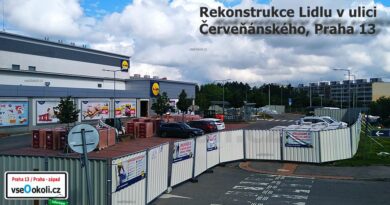 Praha 13 - Modernizace potravinářského řetězce Lidl. Modernizace vstupní haly a celého obchodu