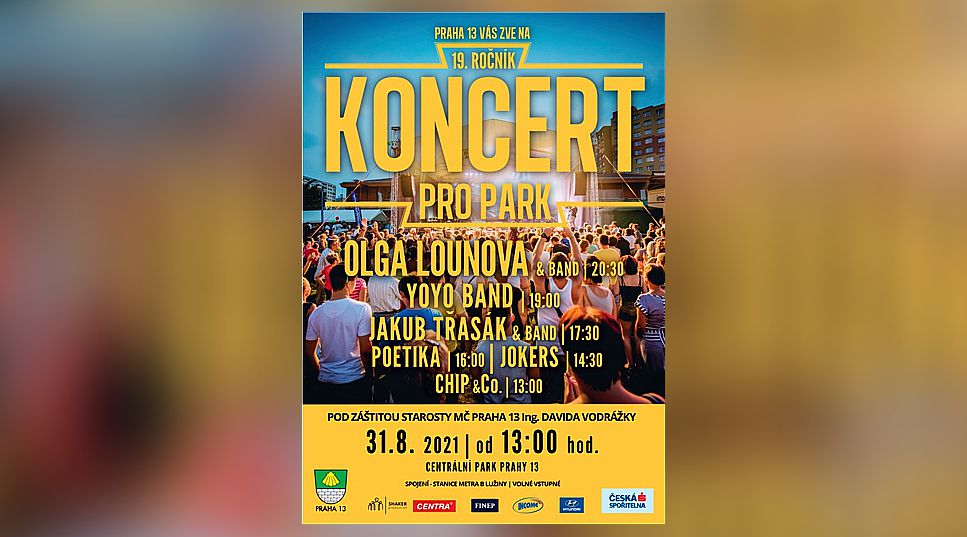 Koncert pro park na Lužinách. YOYO BAND, Olga Lounová a mnoho dalších