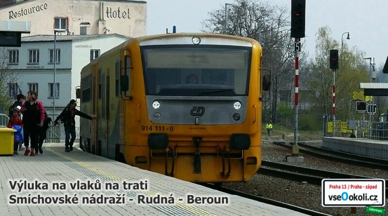 Výluka vlaků na trati Smíchovské nádraží – Rudná – Beroun
