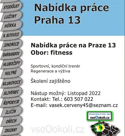Nabídka práce na Praze 13