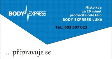 BODY EXPRESS LUKA, místo kde za 20 minut procvičíte celé své tělo k Vaší spokojenosti.