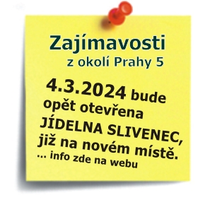 Jídelna Slivenec se opět otevře 26.2.2024 ale již na novém místě.