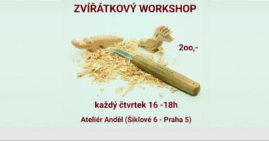 Chtěli byste si zkusit vyrobit vlastní dřevěné zvířátko? Tak přijďte některý čtvrtek do Ateliéru Anděl v Praze Na Knížecí.