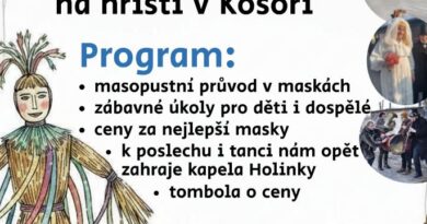 Masopusty 2026 Praha západ - Kosoř