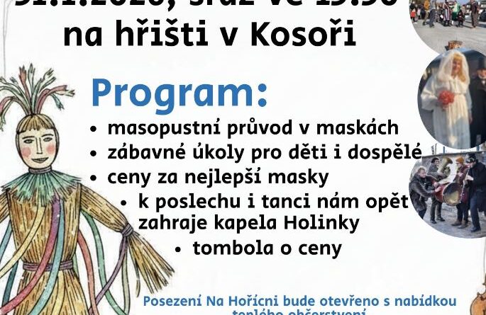 Masopusty 2026 Praha západ - Kosoř